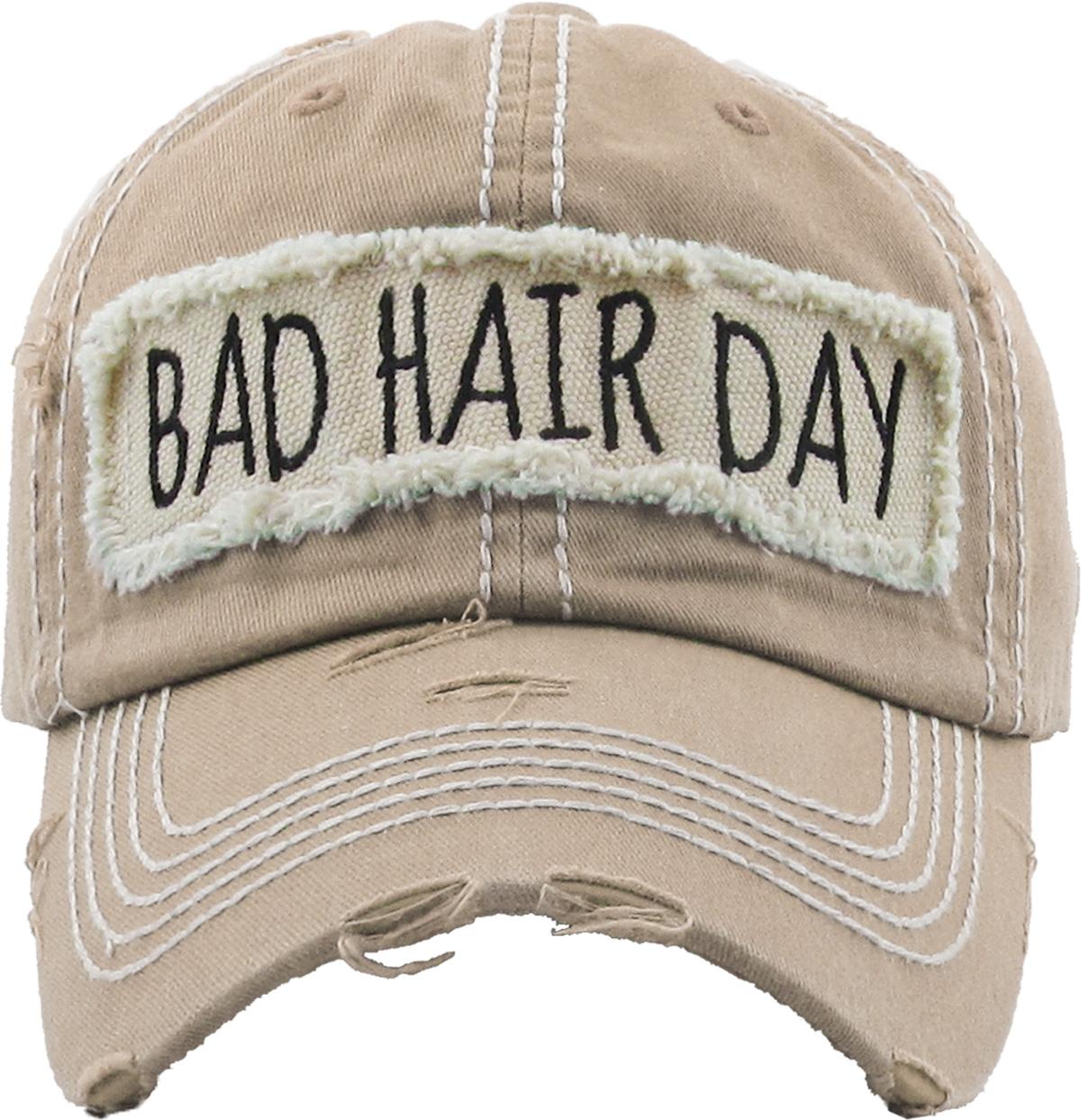 Bad Hair Day Washed Vintage Ball Cap | KBETHOS